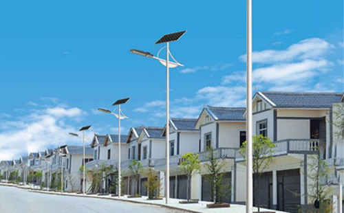 精河太阳能路灯配置与在乡村道路照明中的应用